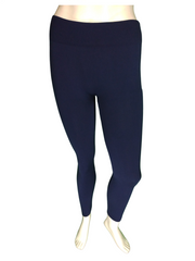 Zenana Outfitters Navy Winter Women's Leggings - One Size