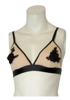 Emory Park Black & Tan Flower Bralette