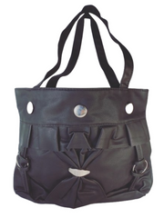 Diva General Black Pleather Tote