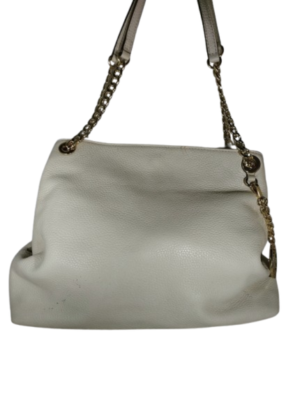 Michael Kors Cream Leather Shoulder Bag - preowned
