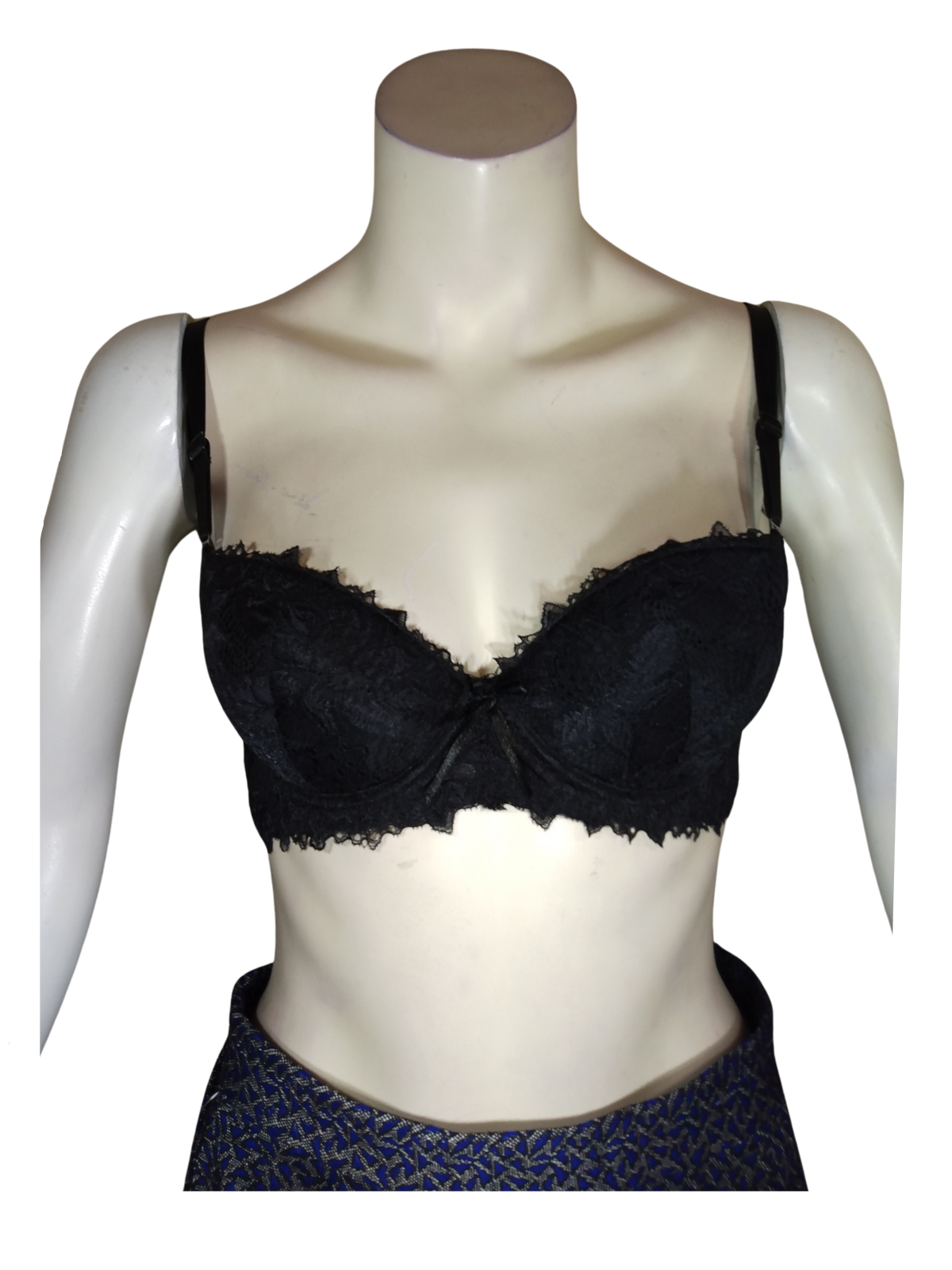 Venus Black Lace Padded Women's Bra - 34C