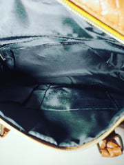 Diva General Golden Brown Pleather Bag for Women