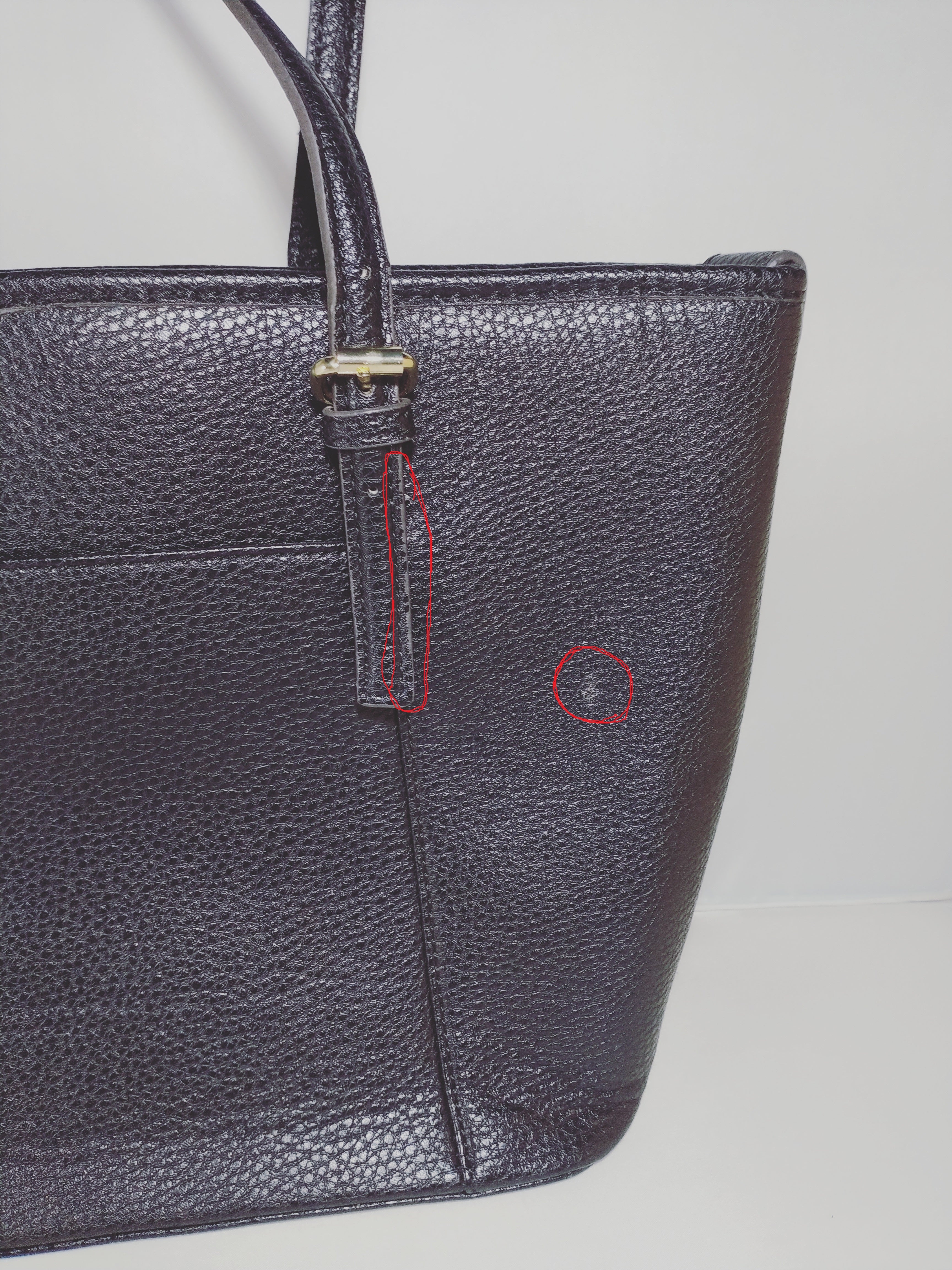 Diva General Grey Pleather Tote Bag for Women