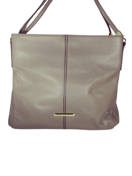 taupe pleather tote Anne Klein handbag