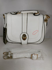 Sunnyshop Cream Pleather Handbag
