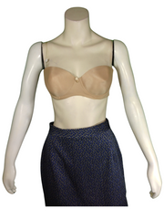 Geisha Intimates Tan Women's Bra with Clear Straps - 36B