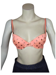 AG Underwear Pink Women's Bra with Black Dots - 36