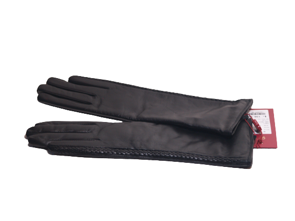 Women's Black Leather Gloves