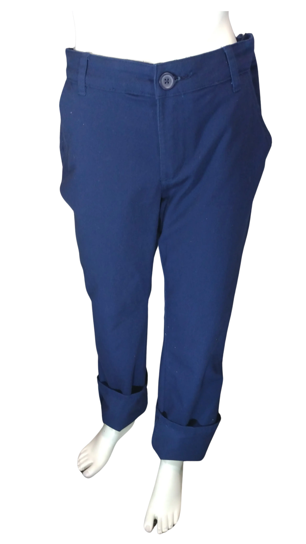 Cat & Jack Girls Blue Stretch Bootcut Adjustable Pants, Size 14+
