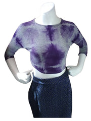 Girls’ Purple & Grey Tie Dye Top – Diva General Collection Youth 3 | Soft Rayon Spandex Blend