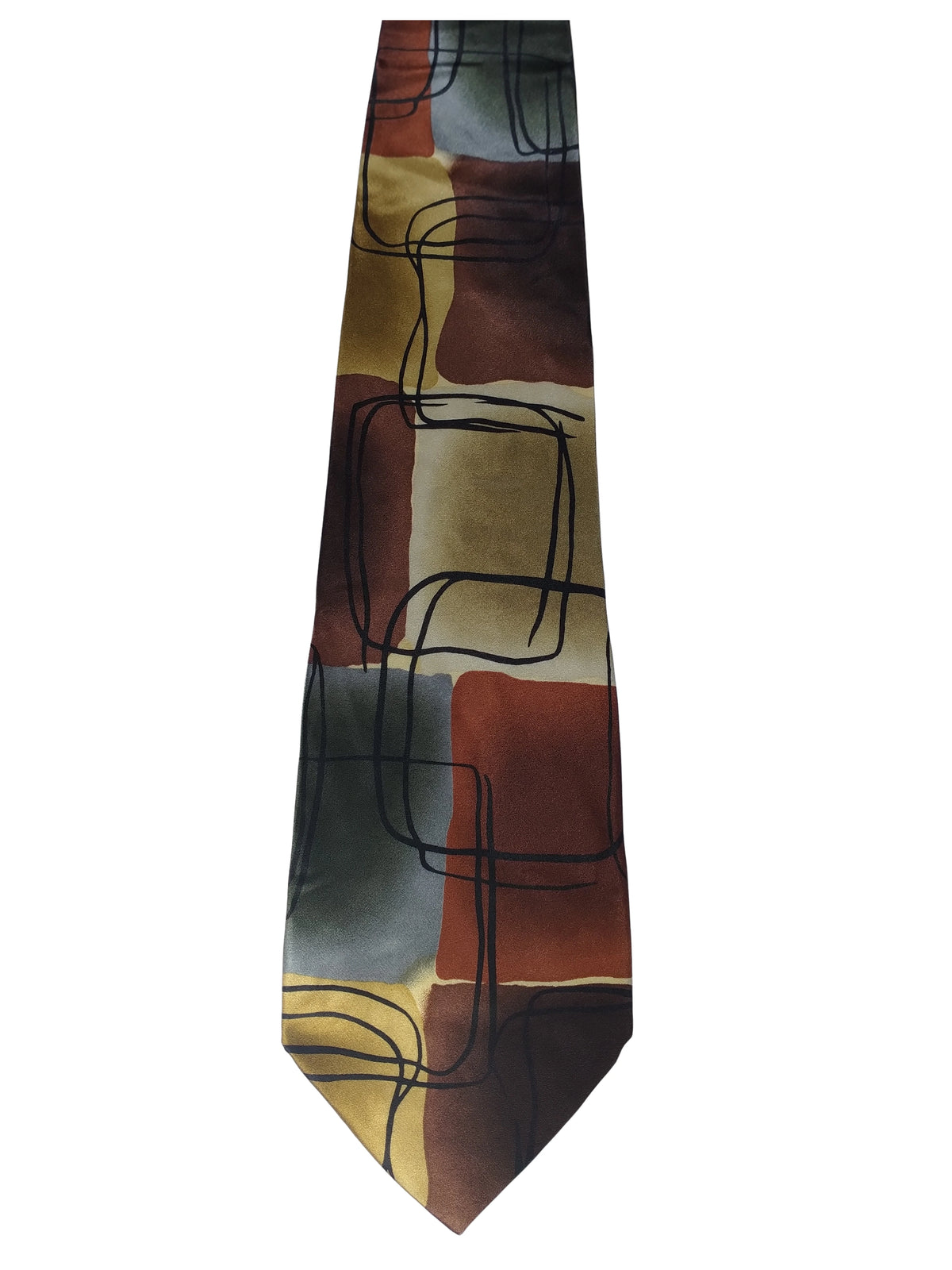 J. Garcia Scales Collection Twenty-nine Silk Tie – Elegant 3.875" Necktie, 100% Silk, Made in Korea