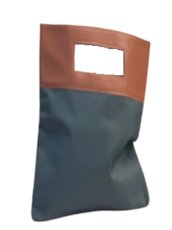 Green & Black Clutch - Unlined