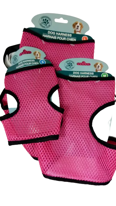 Greenbrier Kennel Club Mesh Hot Pink Dog Harness