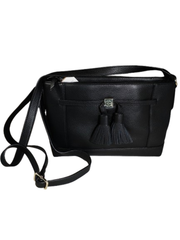Giani Bernini Black Pebble Handbag (small fabric pull inside)