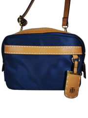 Tommy Hilfiger Navy/Golden Brown Crossbody Belt Bag - Preowned