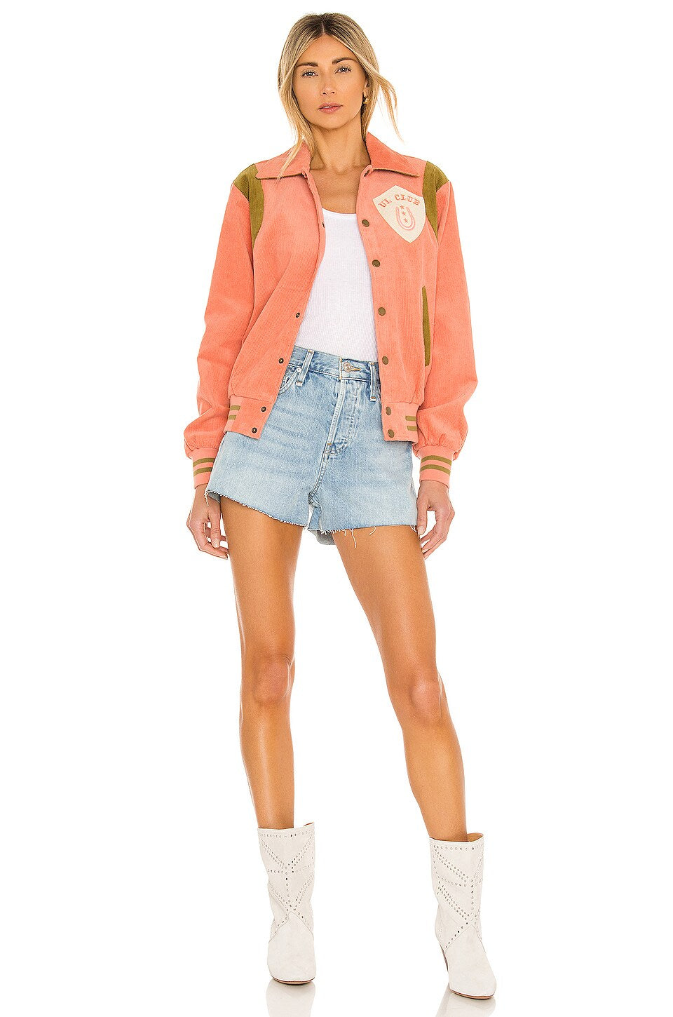 high rise women's jean shorts