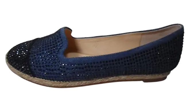 INC Ellipse Blue Slip on Sandal