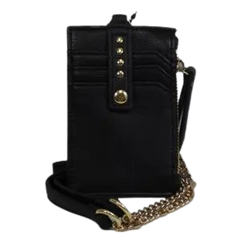 INC Multi-Card Organizer Crossbody Wallet Black