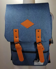 Kai Ting Vintage Laptop Backpack for College - Blue