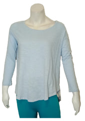 Love Cy Fashion Women’s Light Blue/Flannel Long Sleeve Shirt, Size Small