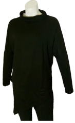 Diva General Collection Women’s Black Long Sleeve Turtleneck Sweater, Size Large