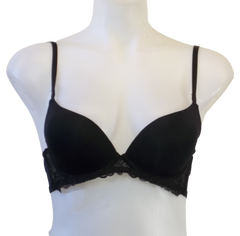 Venus Lace Covered Bra Black