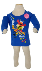 Girls' Blue Elmo Glow-in-the-Dark T-Shirt – Size 3T | Sesame Street Cotton-Poly Blend