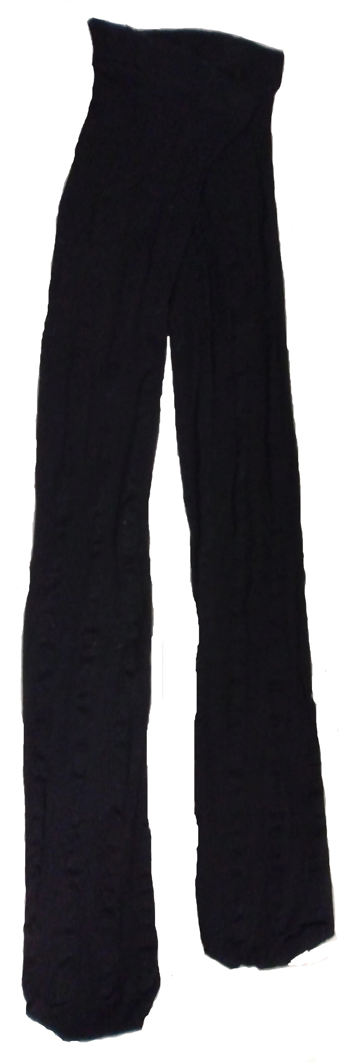 Girls' Black Ribbed Stockings – One Size Fits All | 100% Polyester by Diva General Collection