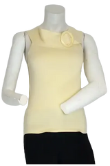 Adrian Delafield Women’s Lemon Tank Top with Buckle, Size Medium (10-12)