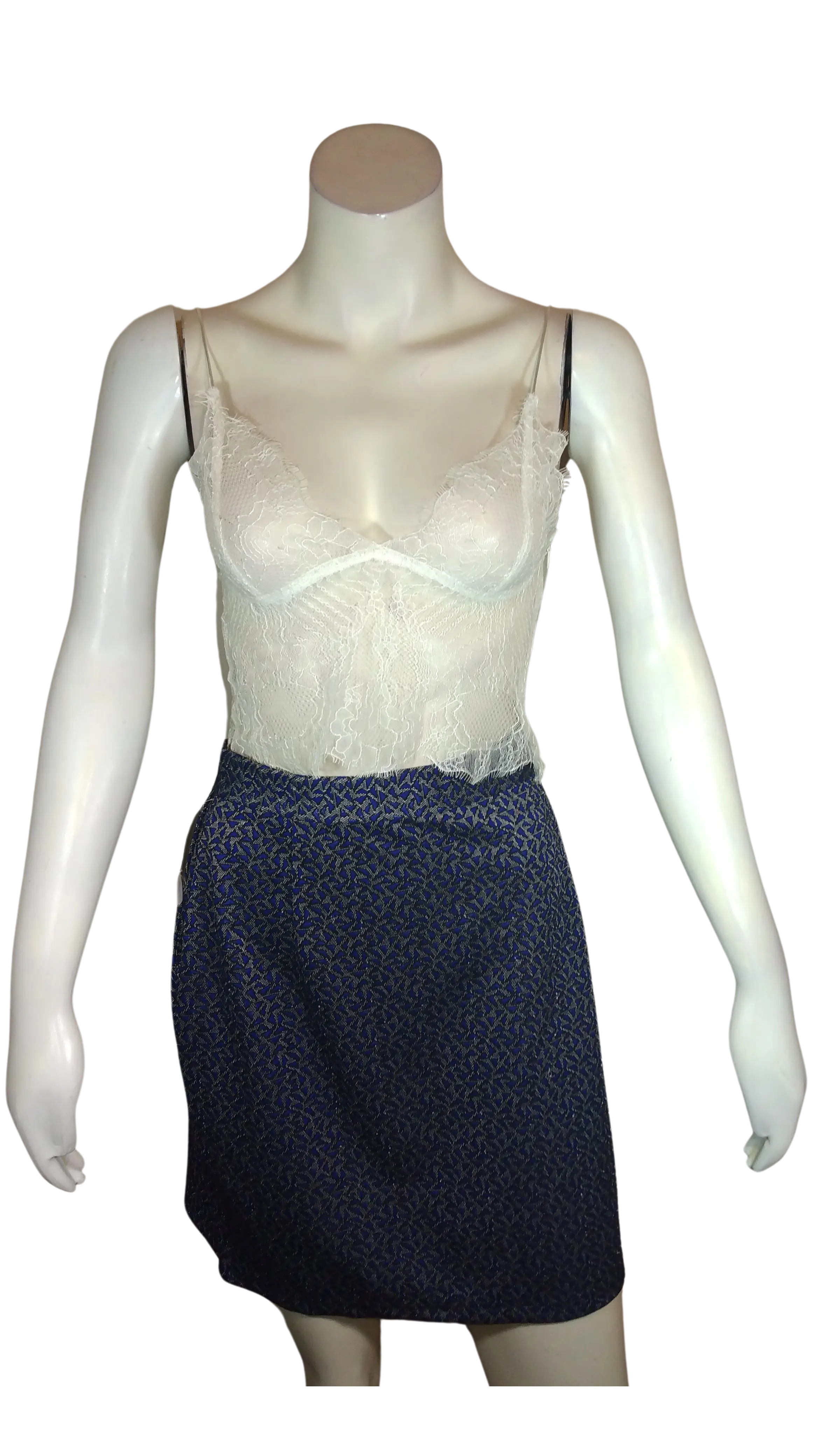 Diva General Collection Women’s Cream Lace Camisole Top, Size Medium