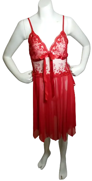 Diva General Collection Women’s Red Lingerie Teddy (No Panty), OS