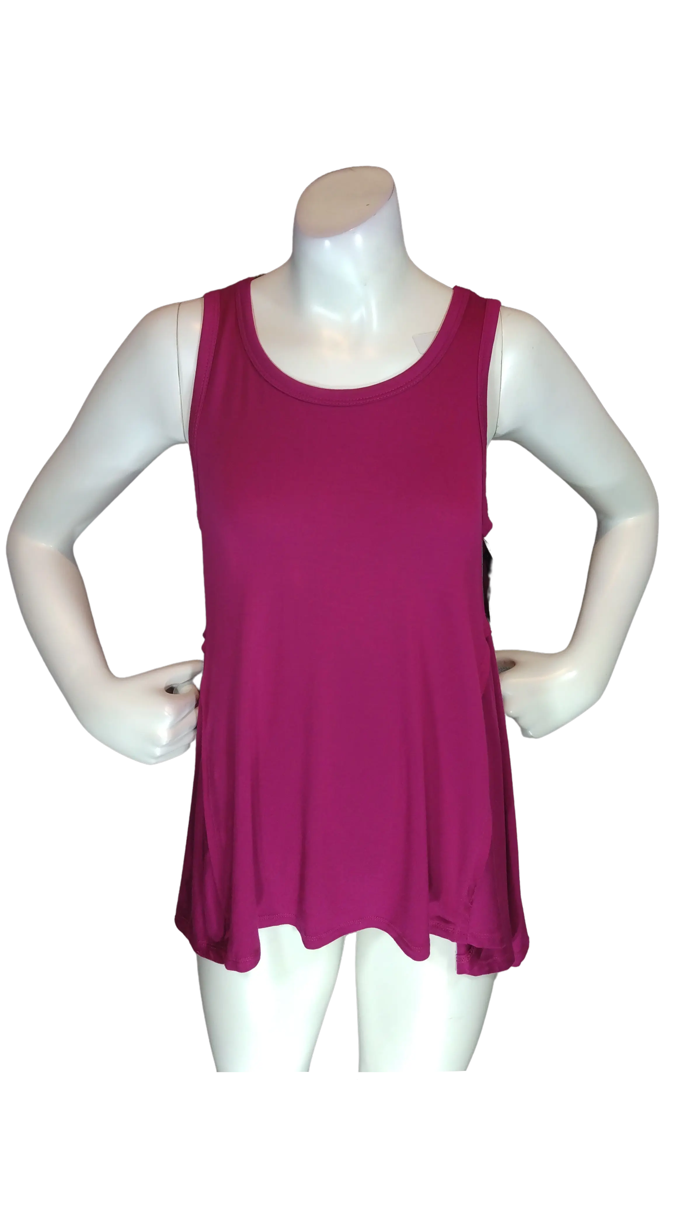 Art Class Girls’ Raspberry Sleeveless Top, Size L (10-12)
