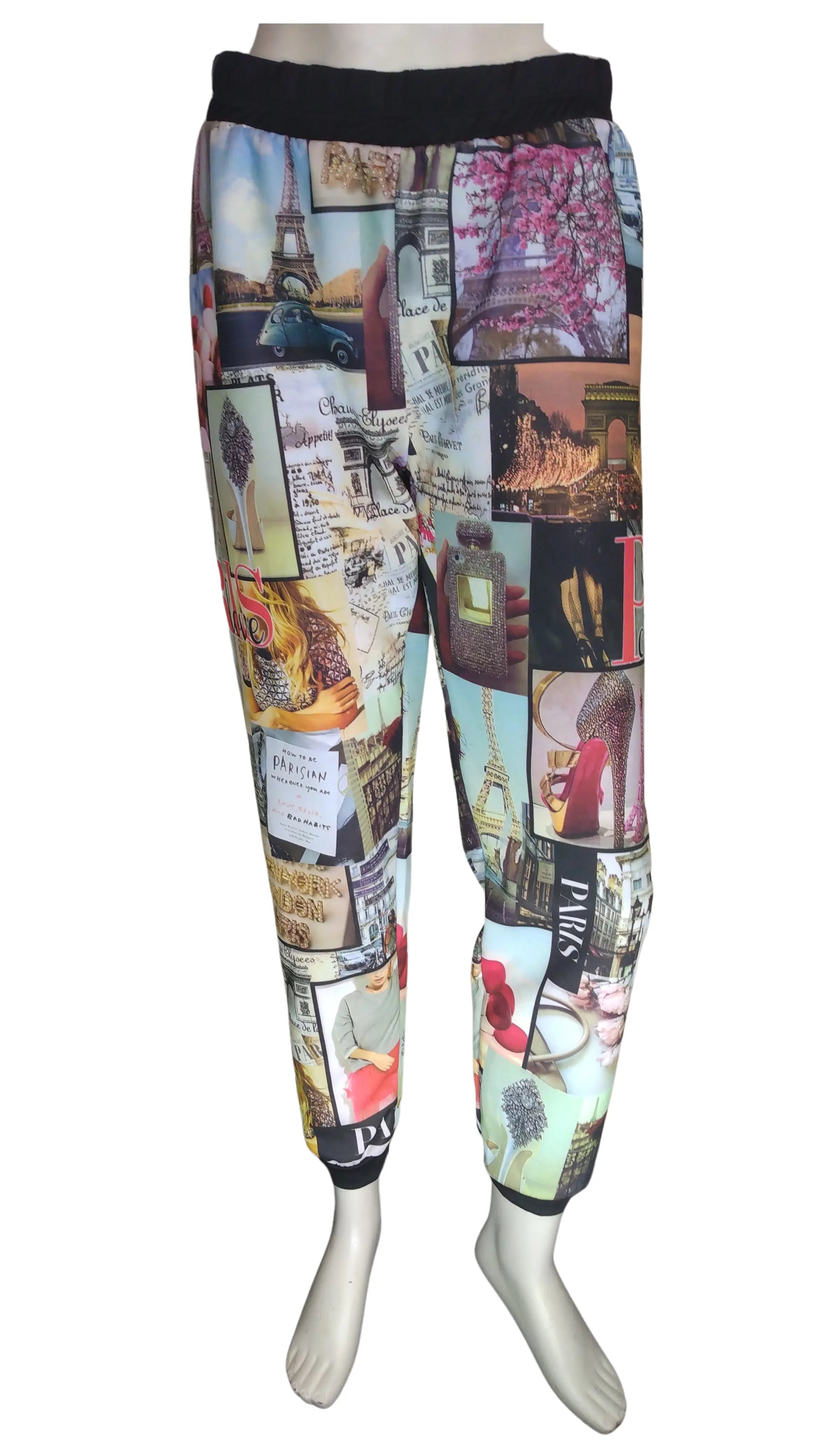 Cleo Apparel Women’s Multi French Scenery Pant, Size Medium