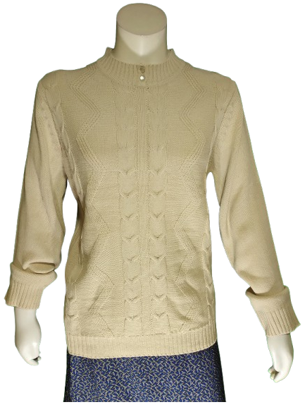 Salon Studio Cream Crew Neck Sweater