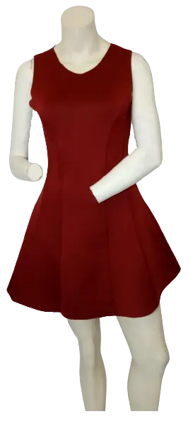 Honey Punch Women’s Maroon Sleeveless Dress, Size Large