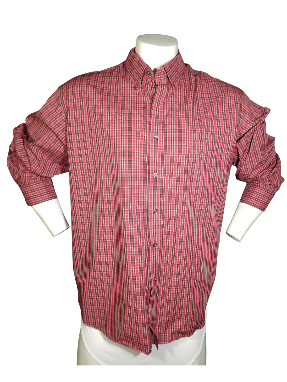 Club Room Red Plaid Dress Shirt