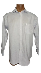 Tasso Elba Men’s Regular Fit Stripe with Pink Shirt, Size 16 1/2 (32-33)