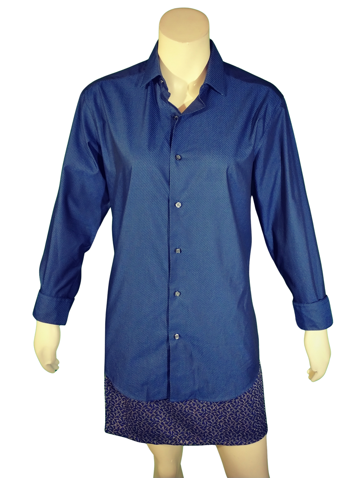 Alfani men's blue dress shirt