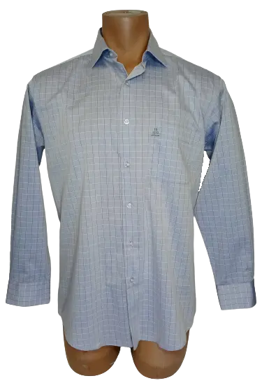 Alfani Men’s Indigo Regular Fit Shirt, Size Medium (15 32-33)