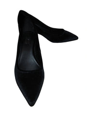Simply Styled Black Velvet Shoes - Elegant and Comfortable, Size 8