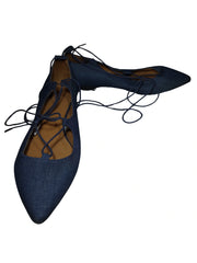 Mossimo Supply Co Women’s Blue Gladiator Flats - Size 7.5