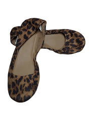 Mossimo Supply Co Women’s Brown Leopard Flats with Curved Design - Size 8.5