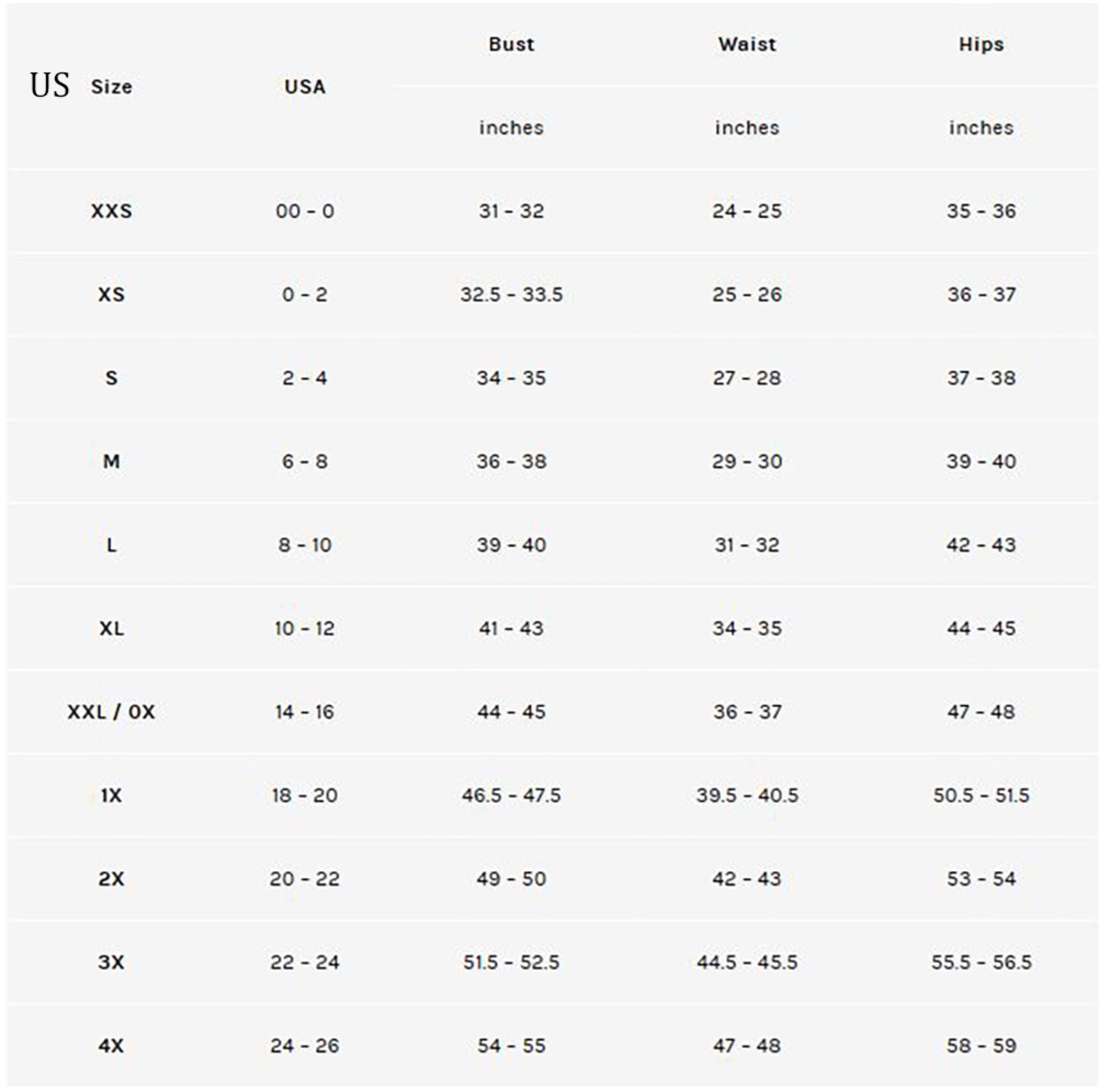 Measurement - stylish tops for women