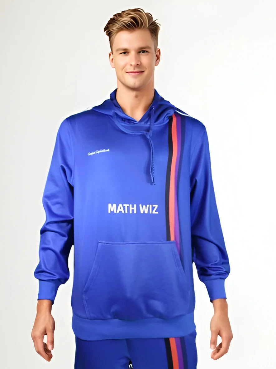 blue hoodie on men​