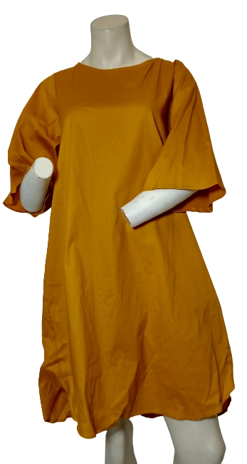 Love In Gold Institutional Dress large women cotton blend