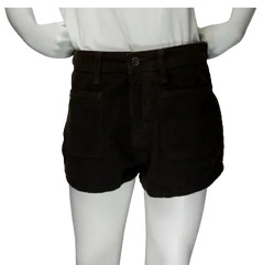 Carmar Girls’ Brown High Rise Shorts, Size 27