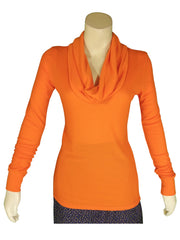 Michael Michael Kors Women’s Orange Cowl Turtleneck Sweater, Size Small