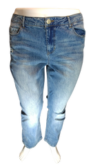 Diva General Collection Women’s Distressed Blue Jeans, Size 16W