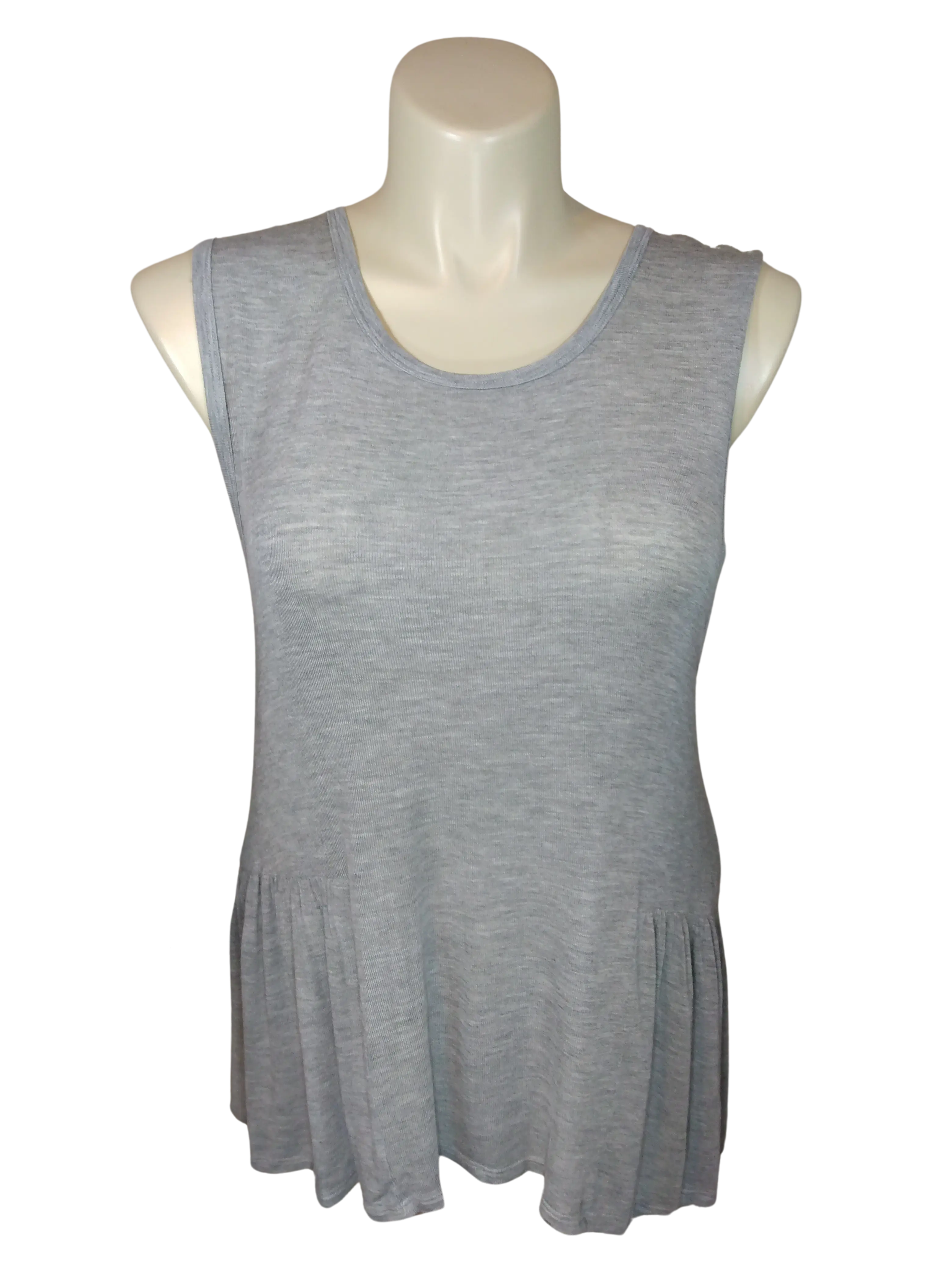 Urban Episode Women’s Grey Sheer Tee Dress, Size Medium