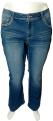Faded Glory Women’s Blue Denim Boot Cut Jeans, Size 20W